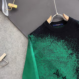 Side profile of Louis Vuitton luxury clothing with runway-inspired design