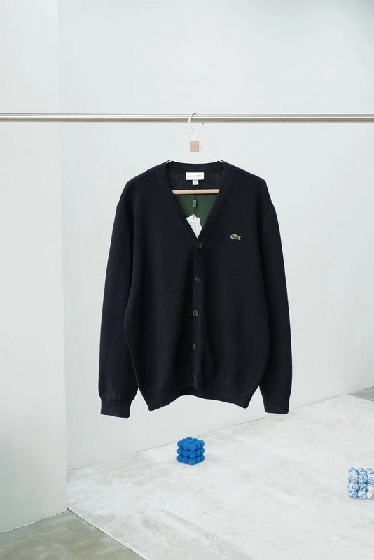 Front view of Lacoste luxury clothing with logo-detail design