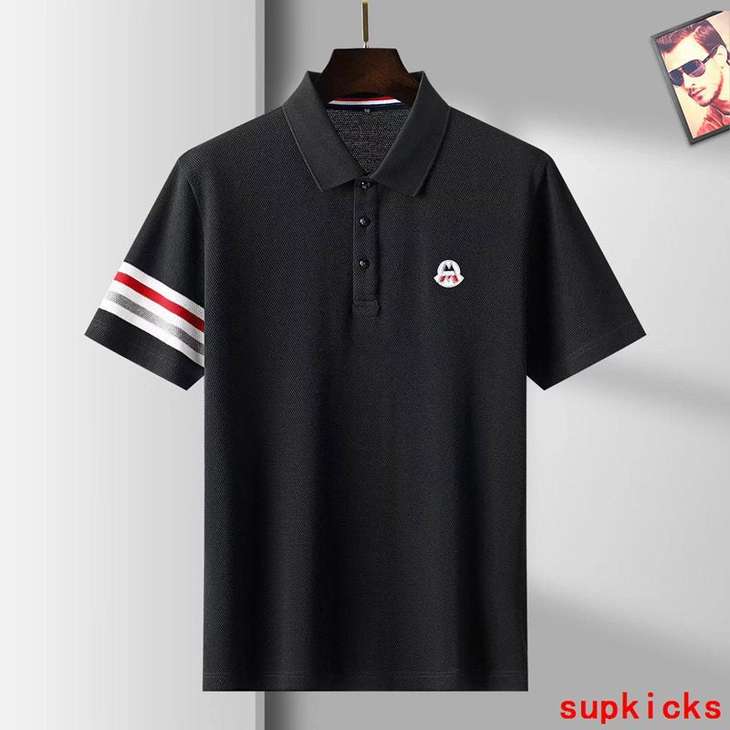 Front view of Moncler luxury clothing with contemporary cut