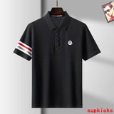 Front view of Moncler luxury clothing with contemporary cut