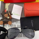 Angled view of Cartier unisex sunglasses