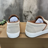 Burberry Camel Chelsea Boots - Angled View