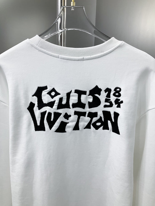 Front view of Louis Vuitton luxury clothing with streetwear-inspired cut