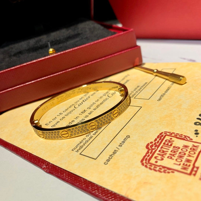 Angled view of Cartier unisex jewelry piece