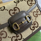 Back view of polished classic women's handbag – women's statement bag