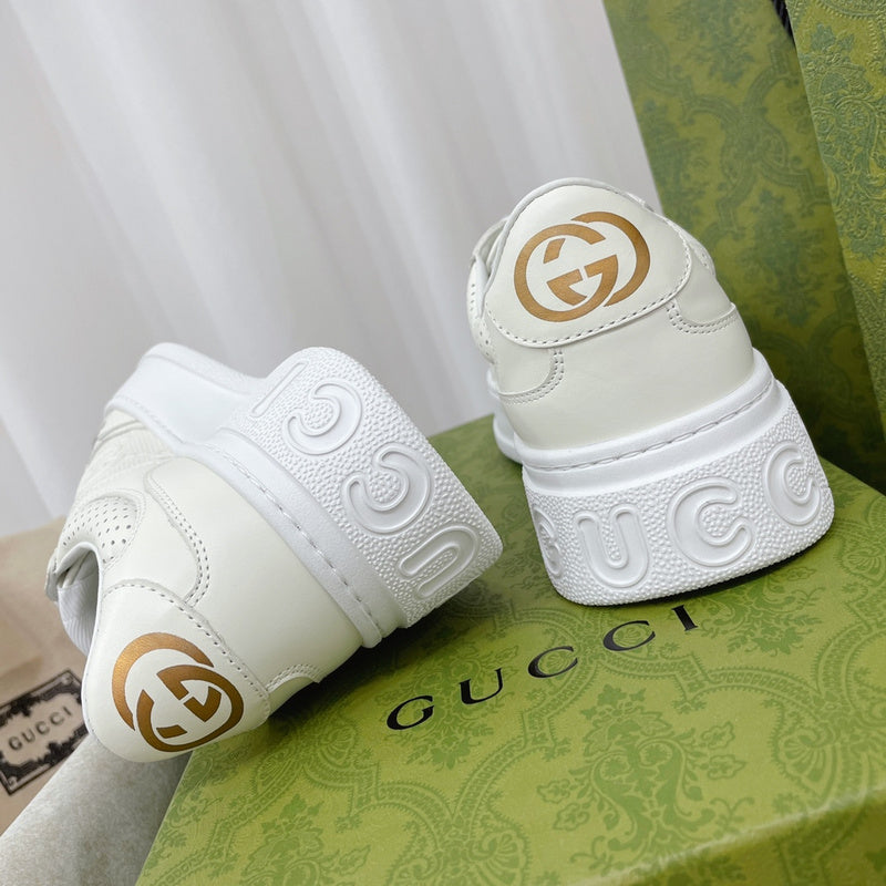 Gucci two-tone luxury sneakers view 7 minimalist modern build