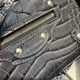 Contemporary Premium PU Leather Handbag - Smooth Faux-Leather Exterior | Women's Luxury Handbag #325 - interior view (image 6) of designer-inspired handbag
