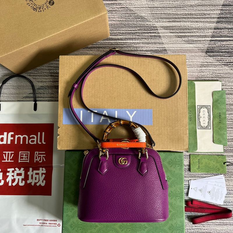 Side profile of signature sleek women's handbag – women's designer-style accessory