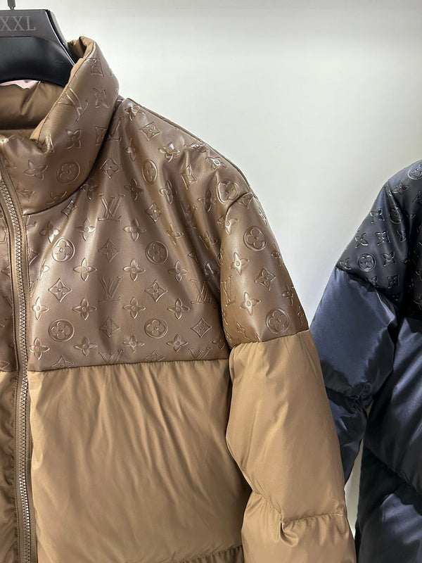Flat lay presentation of Louis Vuitton luxury clothing with contemporary cut