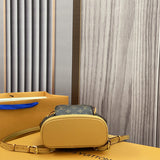  Contemporary crossbody bag carried on shoulder