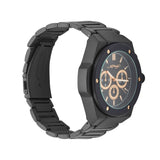 Front view of Ed Hardy men's black watch
