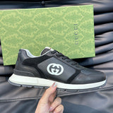 Gucci Streetwear sneakers in neutral cream streetwear statement look front view