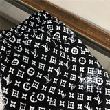 Close-up detail shot of Louis Vuitton cotton t-shirt with streetwear-inspired cut