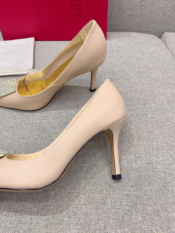 Close-up of Valentino Garavani shoes craftsmanship