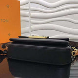 Close-up detail of sleek modern women's handbag – women's designer-style accessory