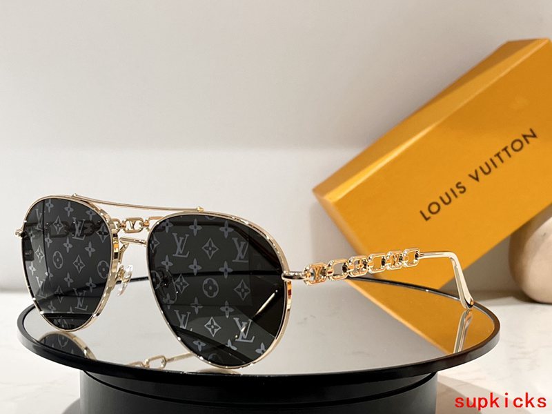 Lifestyle view of Louis Vuitton unisex sunglasses