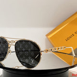 Lifestyle view of Louis Vuitton unisex sunglasses