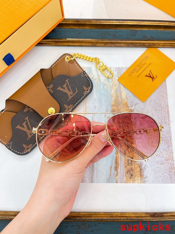 Lifestyle view of Louis Vuitton unisex sunglasses