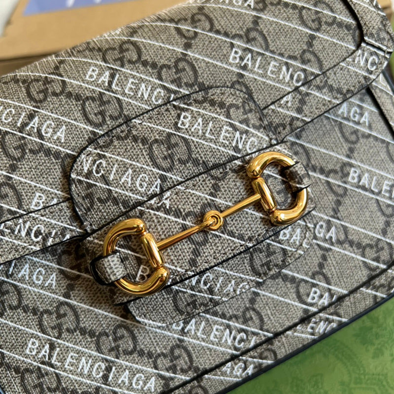 Back view of classic signature women's handbag – women's designer-style accessory