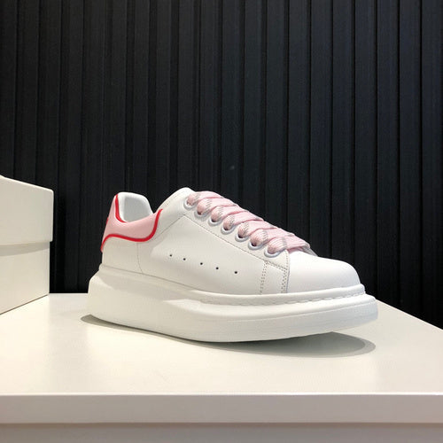 Alexander McQueen crisp white luxury sneakers view 5 everyday casual design