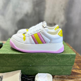 Gucci Designer sneakers in crisp white heritage-inspired look front view