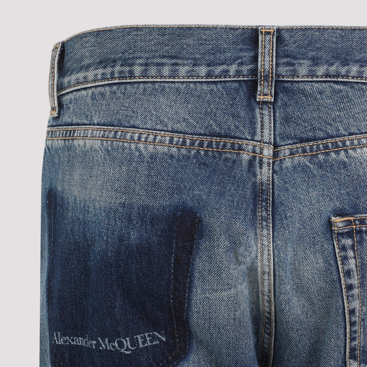 Alexander McQueen Jeans? Alexander Mcqueen Cotton Jeans Men Premium Designer Denim Jeans