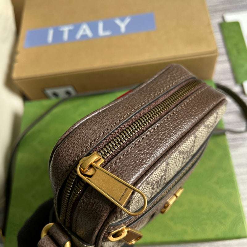 Back view of modern signature women's handbag – women's everyday handbag