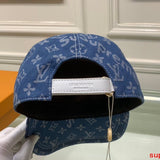 Close-up detail view of Louis Vuitton unisex cap