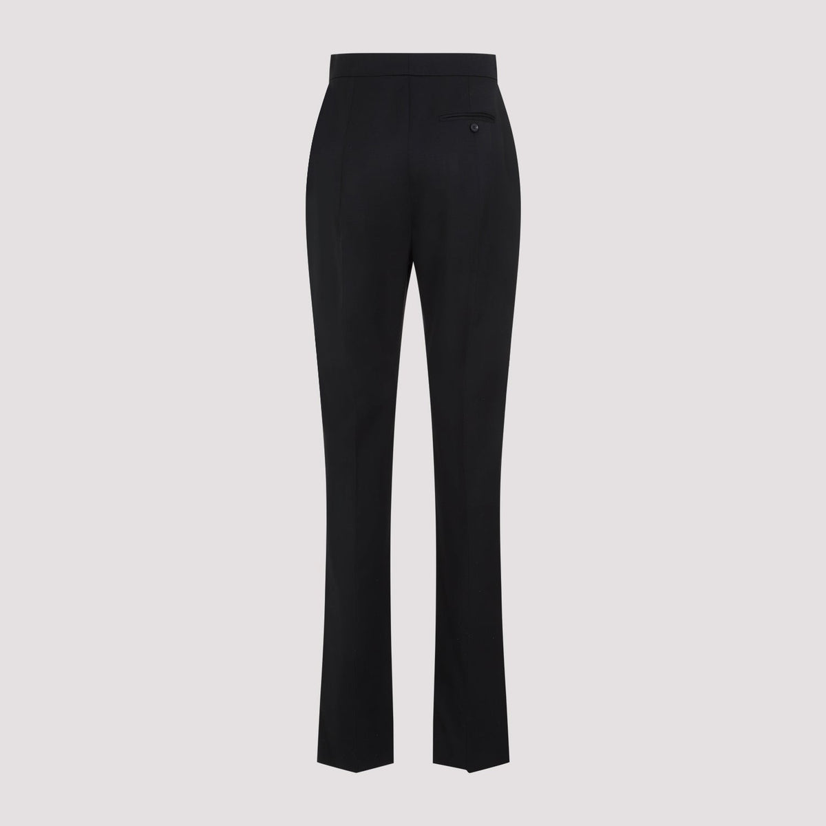 Alexander McQueen premium pants detail and craftsmanship close-up