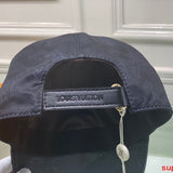 Close-up detail view of Louis Vuitton unisex cap