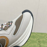 Gucci neutral cream luxury sneakers view 9 minimalist modern build