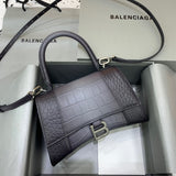 Structured Faux Leather Handbag - Polished Finish | Women's Everyday Carry Handbag #537 - side angle view (image 2) of designer-inspired handbag