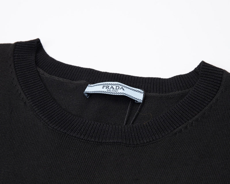 Close-up detail shot of Polo cotton polo shirt with monogram-inspired silhouette