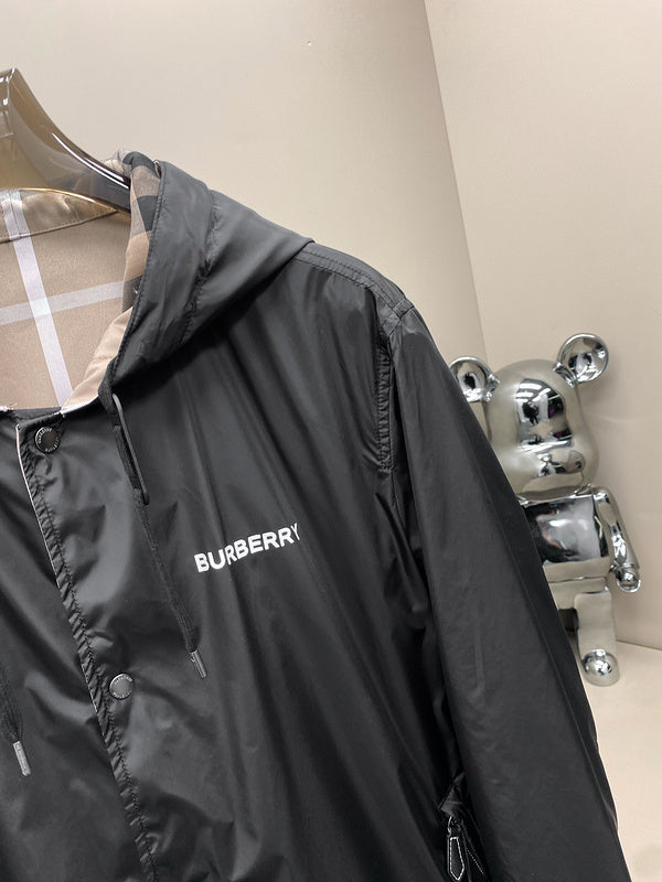 Close-up of Burberry designer clothing craftsmanship