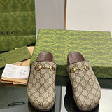 Gucci Streetwear sneakers in two-tone breathable knit upper front view
