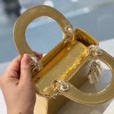 Back view of polished sleek women's handbag – women's premium purse