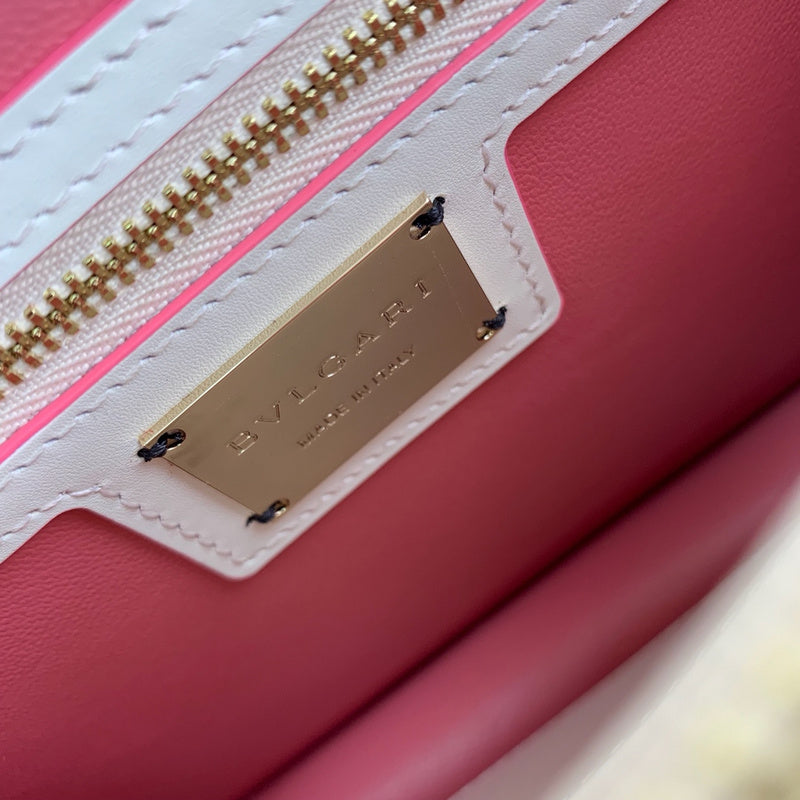 Structured Faux Leather Handbag - Polished Finish | Women's Premium Handbag #1714 - close-up detail shot (image 3) of designer-inspired handbag