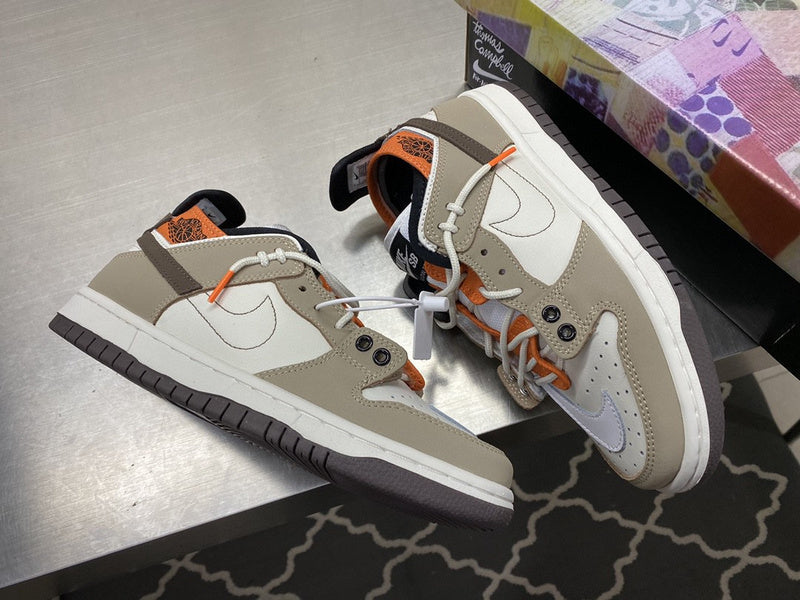 Nike Designer sneakers in bold contrast signature lace-up style front view