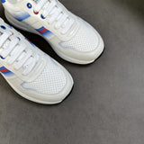 Gucci tonal black luxury sneakers view 4 classic court silhouette