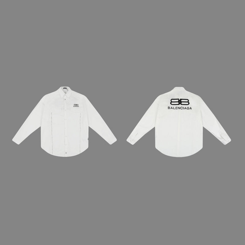 Balenciaga luxury t-shirt detail shot