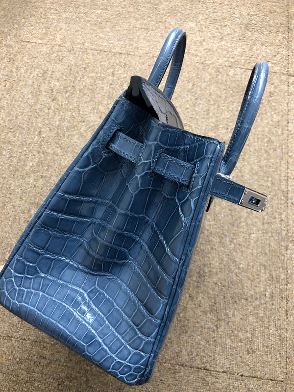 Polished bag shown from front angle