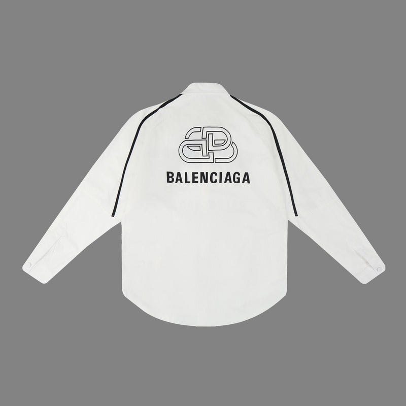 Close-up of Balenciaga t-shirt craftsmanship