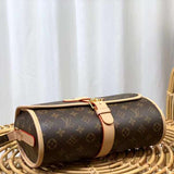 Styled lifestyle shot of modern refined women's handbag – women's luxury accessory