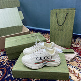 Gucci clean off-white luxury sneakers view 9 bold athletic profile