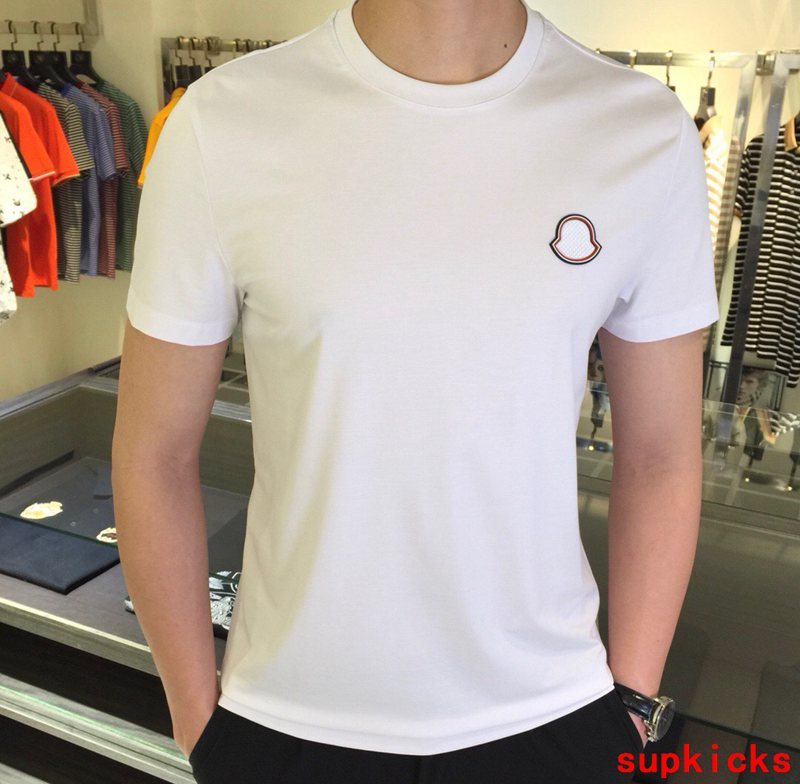 Front view of Moncler luxury clothing with contemporary cut
