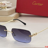 Angled view of Cartier unisex sunglasses