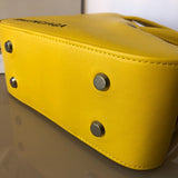 Sophisticated Vegan Leather Handbag - Smooth Faux-Leather Exterior | Women's Fashion Handbag #900 - styled full view (image 7) of designer-inspired handbag