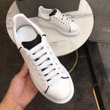 Alexander McQueen two-tone luxury sneakers view 5 breathable knit upper