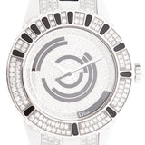 Side view of Dior women's black watch