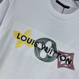 Flat lay presentation of Louis Vuitton cotton t-shirt with streetwear-inspired cut